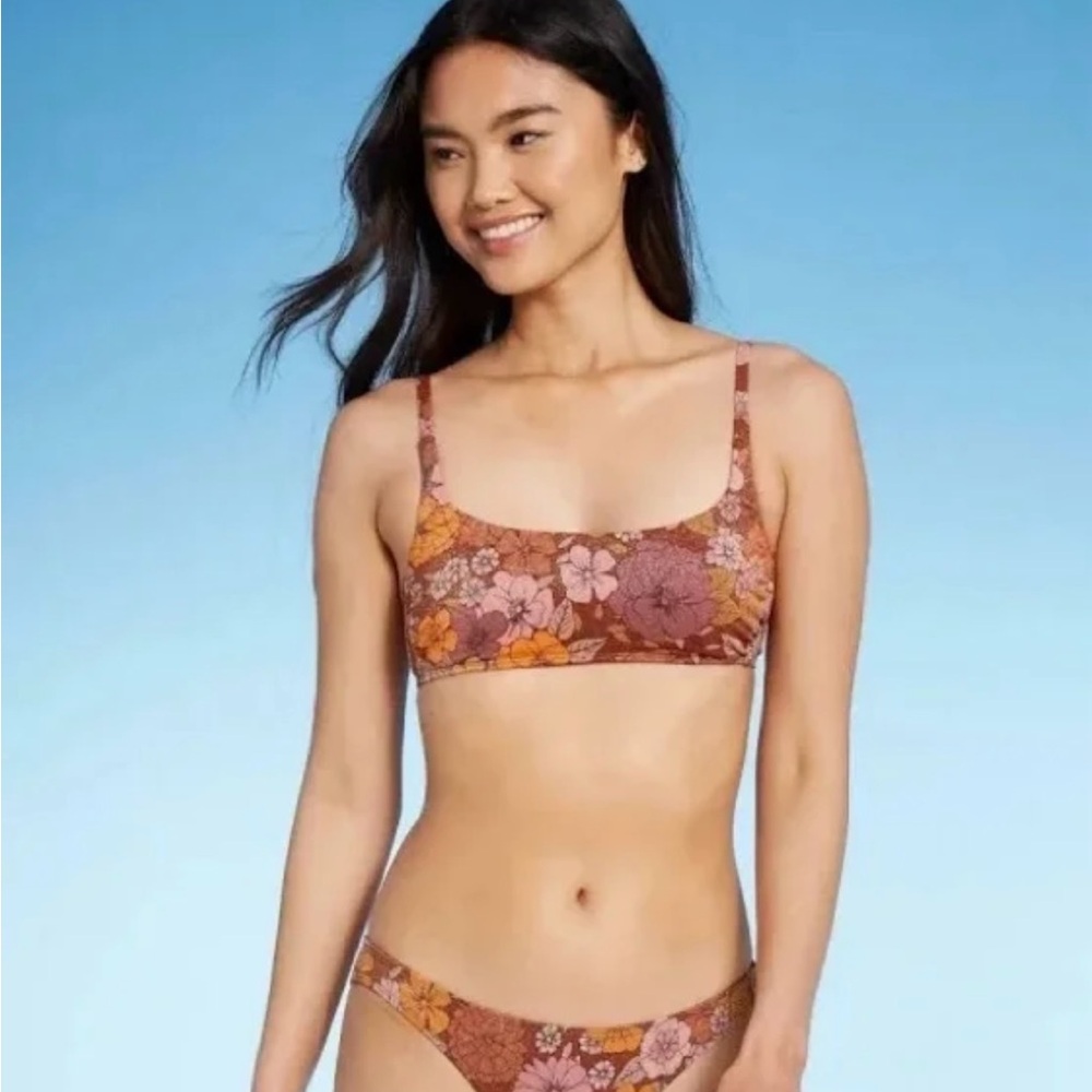 Xhilaration 2 piece floral bikini in size XS